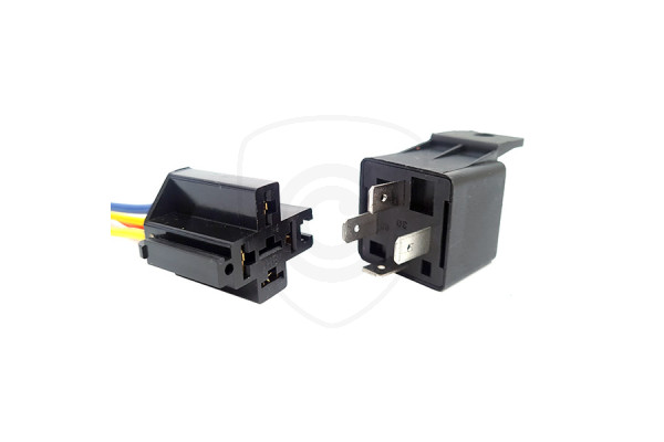 Przekaźnik 12V 40A 4-pinowy z podstawką do kamery cofania