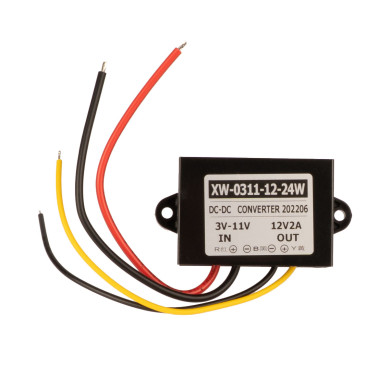 Przetwornica napięcia z 3–11V na 12V do kamer cofania