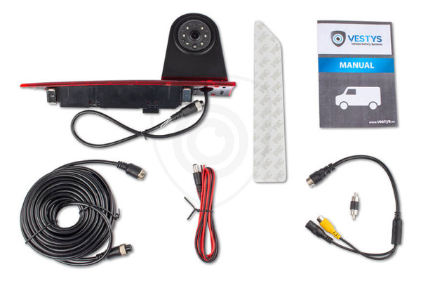 Kamera cofania Ford Transit Custom w dzielonym światle stopu