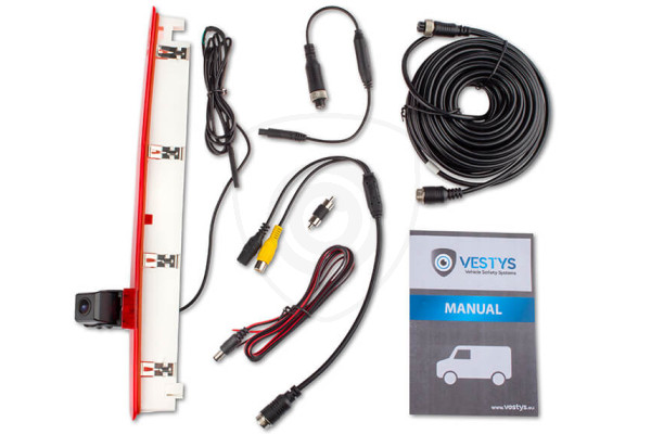 Kamera cofania w światle stop do VW Transporter, Multivan T6 z tylną klapą