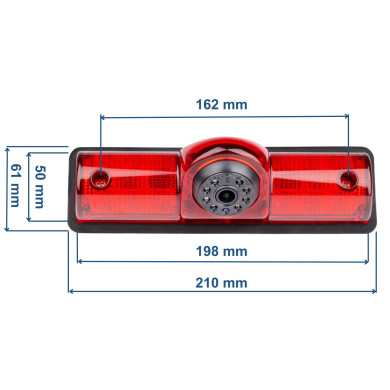 Uniwersalna kamera cofania z światłem stopu