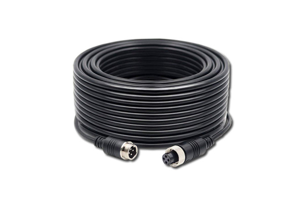 Przedłużacz 4-pinowy ekranowany kabel męski / żeński do kamer samochodowych