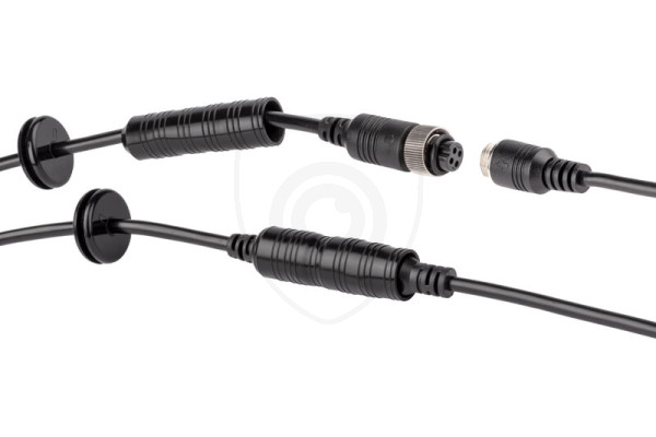 Przedłużacz 4-pinowy ekranowany kabel męski / żeński do kamer samochodowych