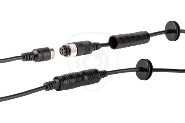 Przedłużacz 4-pinowy ekranowany kabel męski / żeński do kamer samochodowych