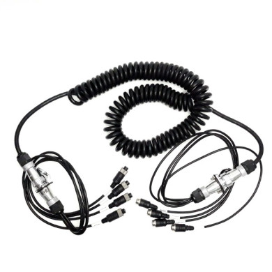 Elastyczny adapter 4-PIN do połączenia kamer z przyczepą lub naczepą męski / żeński