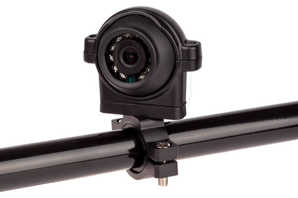 Kamera VESTYS ROUND do monitorowania martwego pola dla ciężarówek, tirów, traktorów, kombajnów – z uchwytem na okrągły drążek