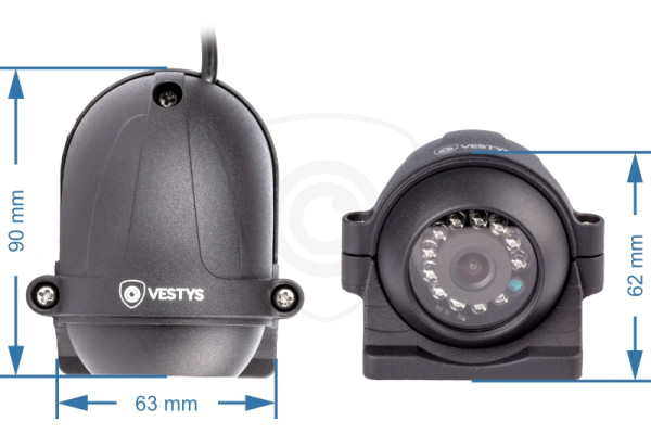 Kamera boczna VESTYS SIDE – kamera do ciężarówek, samochodów dostawczych, ciągników, kombajnów i innych pojazdów użytkowych