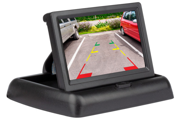 Składany monitor samochodowy 4.3″ do kamer cofania