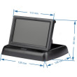 Składany monitor samochodowy 4.3″ do kamer cofania