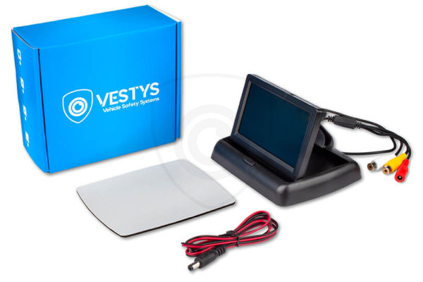 Składany monitor samochodowy 4.3″ do kamer cofania