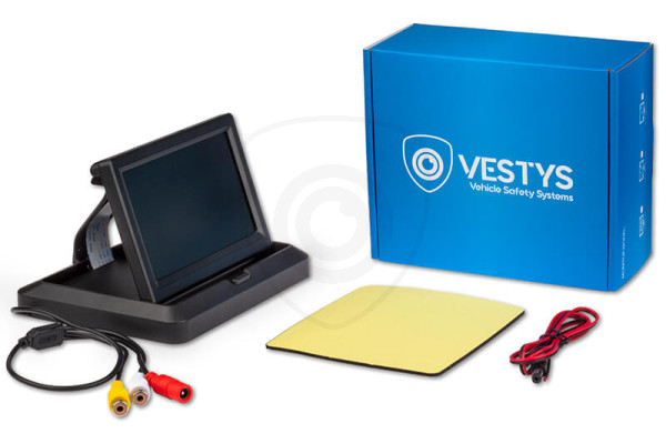 Składany monitor do samochodu o przekątnej 5 cali