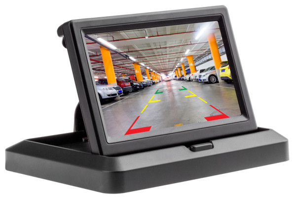 Składany monitor do samochodu o przekątnej 5 cali