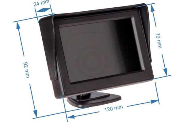 Monitor 4,3″ do samochodu