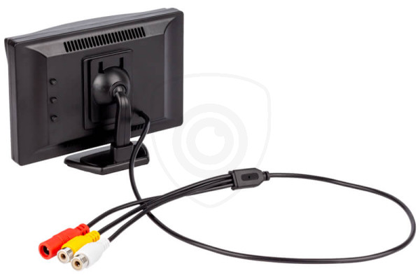 Stojakowy monitor 5″ do auta do podłączenia kamery cofania i odtwarzacza wideo