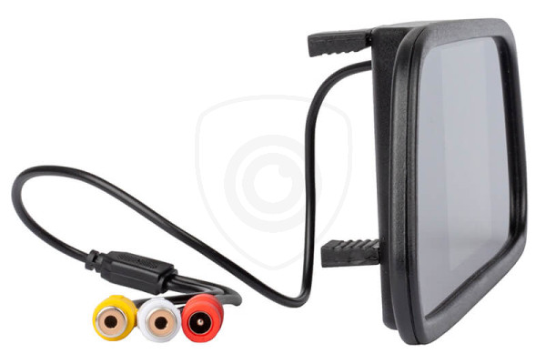 Monitor samochodowy w lusterku wstecznym 5″ do kamery cofania i przedniej kamery