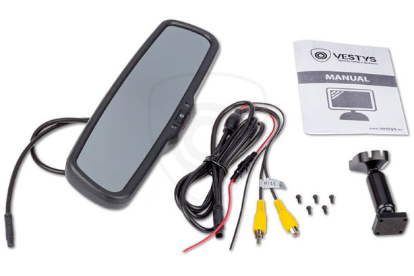 Oryginalne lusterko wsteczne z monitorem LCD 4,3″