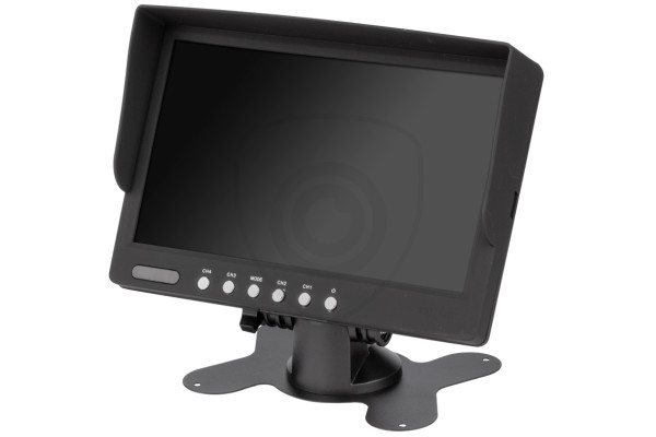 7″ stojakowy monitor do samochodu do wyświetlania 4 kamer