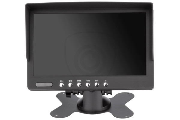 7″ stojakowy monitor do samochodu do wyświetlania 4 kamer