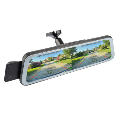 Dotykowy monitor w lusterku wstecznym 9,66" z kamerą przednią