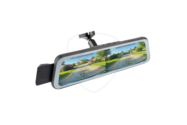 Dotykowy monitor w lusterku wstecznym 9,66" z kamerą przednią