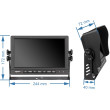 Monitor do pojazdów użytkowych VESTYS AHD 9″ Quad