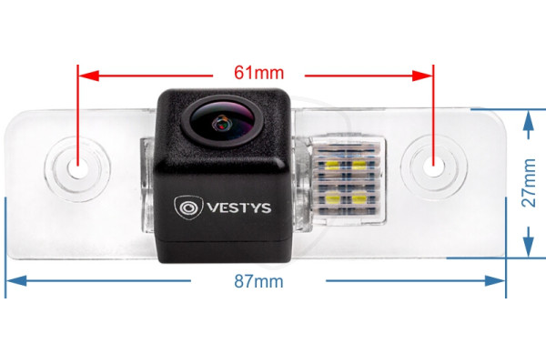 Kamera cofania Škoda Octavia 2 i Roomster, 2004, 2005, 2006, 2007, 2008, 2009