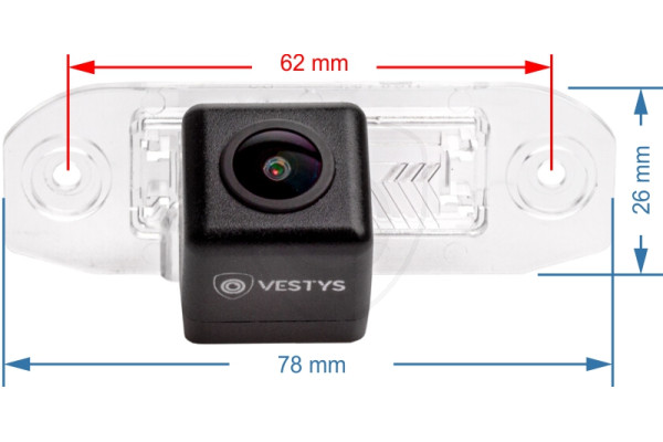 Kamera cofania do Volvo S80, S40, XC60, XC70, XC90, C70, S60, V50, V60, V70, 2003, 2004, 2005, 2006, 2007, 2008, 2009, 2010, 2011, 2012, 2013, 2014, 2015