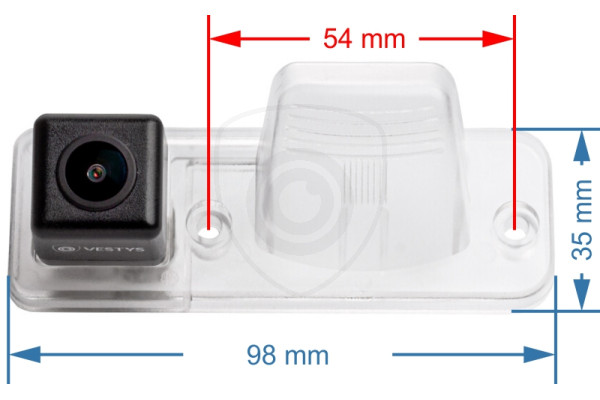 Kamera cofania Volkswagen T4 (Multivan, Transporter, Caravelle), 2001, 2002, 2003, 2004, 2005, 2006, 2007, 2008, 2009, 2010, 2011