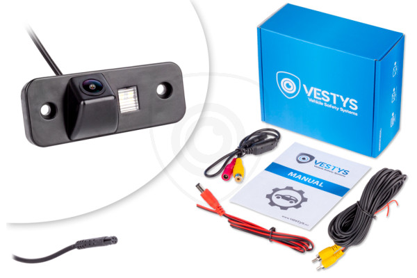 Kamera cofania Hyundai Santa Fe 2006, 2007, 2008, 2009, 2010, 2011, 2012 z możliwością doświetlenia LED