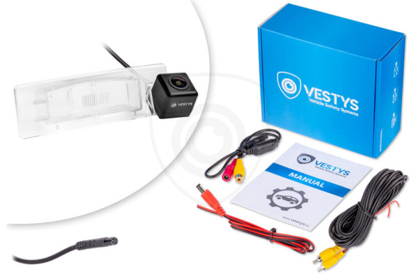 Kamera cofania Kia Optima z liniami pomocniczymi i szerokokątną optyką