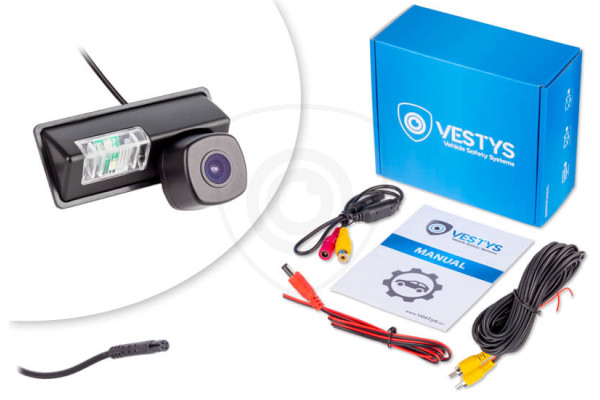 Kamera cofania Suzuki SX4 Sedan 2007, 2008, 2009, 2010, 2011, 2012, 2013, 2014 z dynamicznymi liniami, podświetleniem LED i szerokokątną optyką