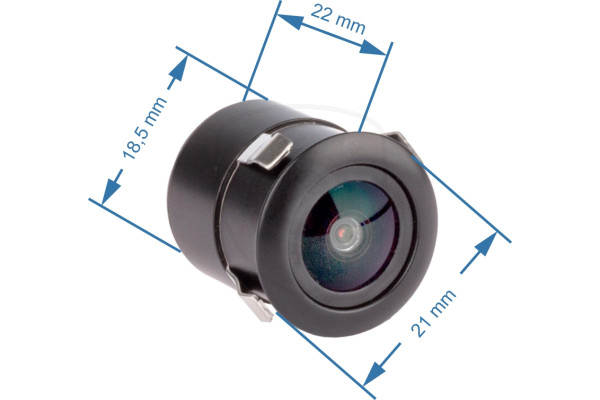 Uniwersalna kamera cofania wpuszczana w karoserię pojazdu