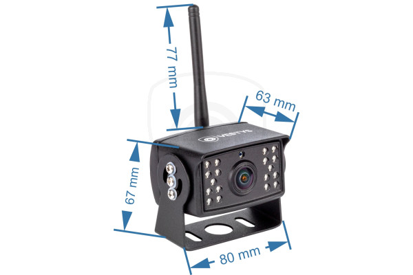 Bezprzewodowy zestaw kamera cofania i monitor do samochodów ciężarowych, samochodów dostawczych, ciężarówek, kamperów, kombajnów, ciągników VESTYS AHD