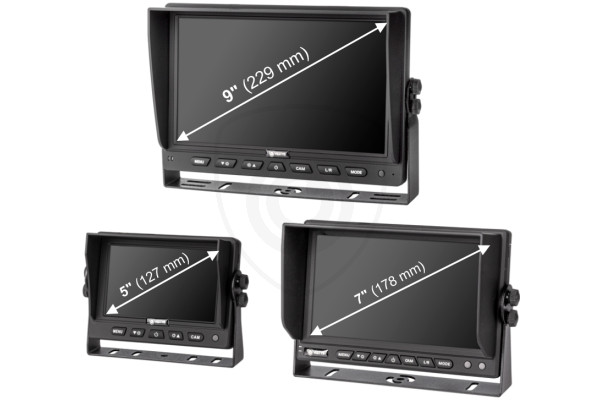 Bezprzewodowy zestaw kamera cofania i monitor do samochodów ciężarowych, samochodów dostawczych, ciężarówek, kamperów, kombajnów, ciągników VESTYS AHD