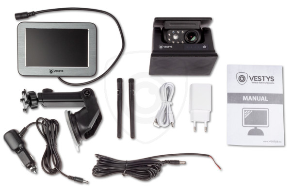 Bezprzewodowy zestaw WiFi AHD z kamerą z ładowaniem solarnym i mocowaniem magnetycznym do samochodów dostawczych