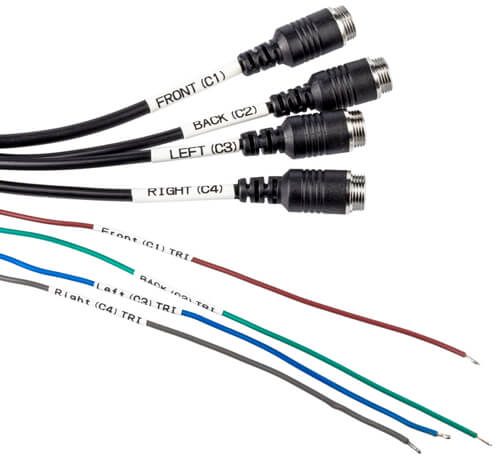 podłączenie 4 kamer