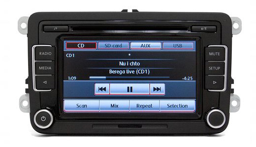 Monitor VW RCD510 i Škoda Bolero