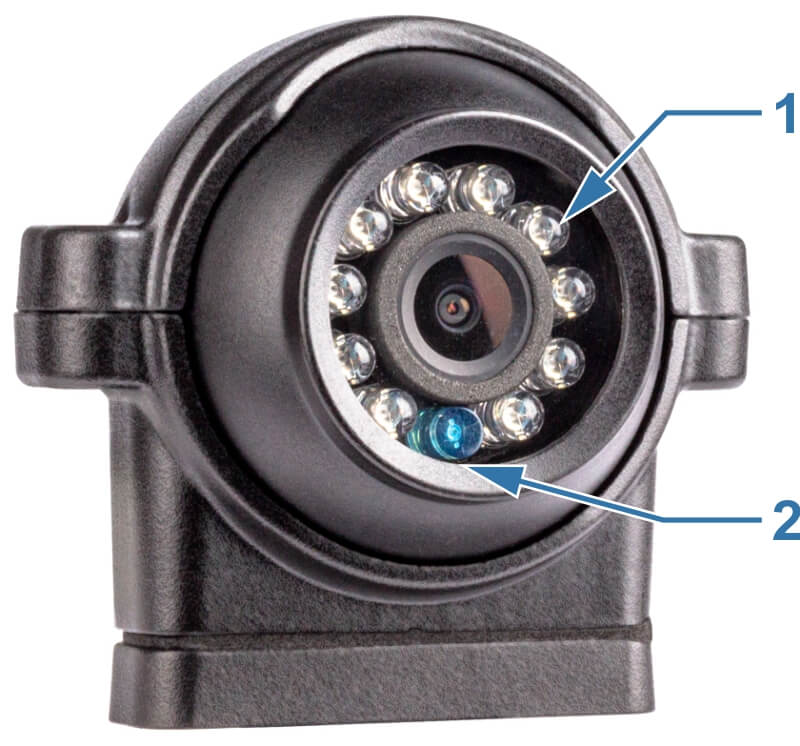 optyka kamery z czujnikiem zmierzchu i technologią IR LED